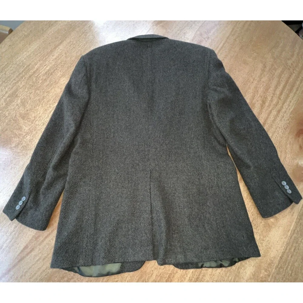 Pierre Cardin Vintage Men’s‎ 44L Wool & Camel Hair Olive Green Blazer Jacket